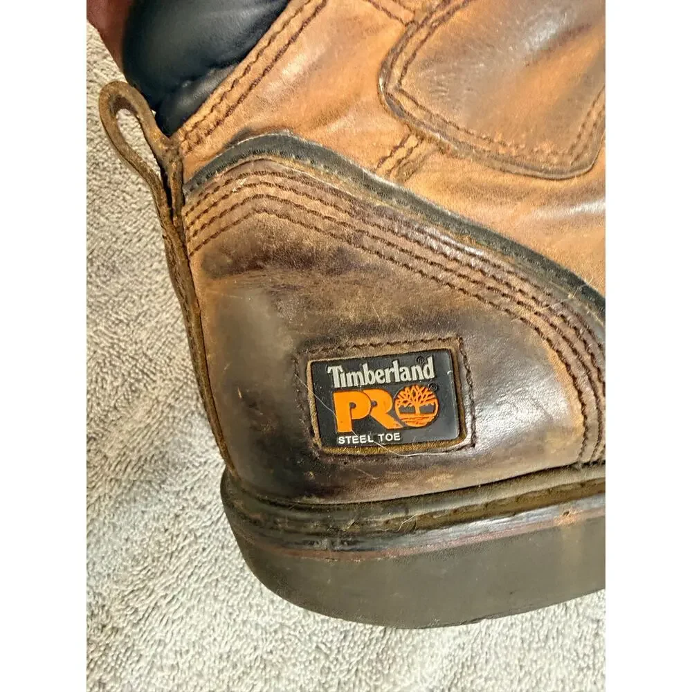 Timberland PRO Pit Boss Steel Toe Men 10.5M Broken In Rugged Work Boots